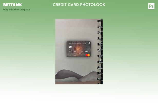 модерен стил на USA New York Community Bank за преден шаблон за мастер картички 